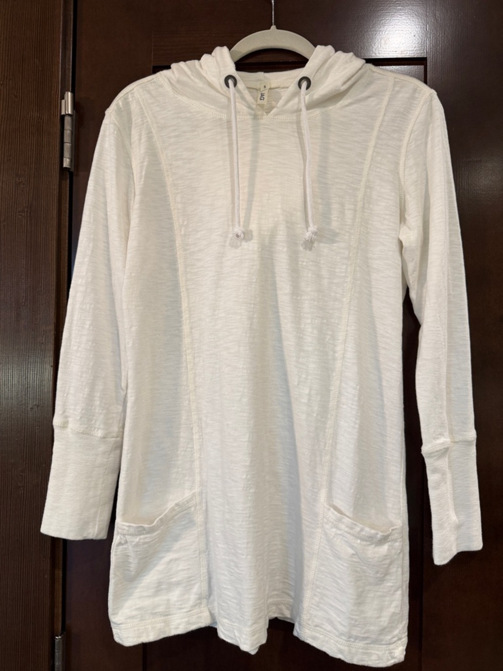 NWOT JAG Lightweight White Hooded Tunic with Pockets